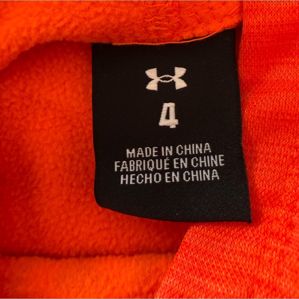 Under Armour Kids Bright Orange Hoodie - Picture 3 of 4